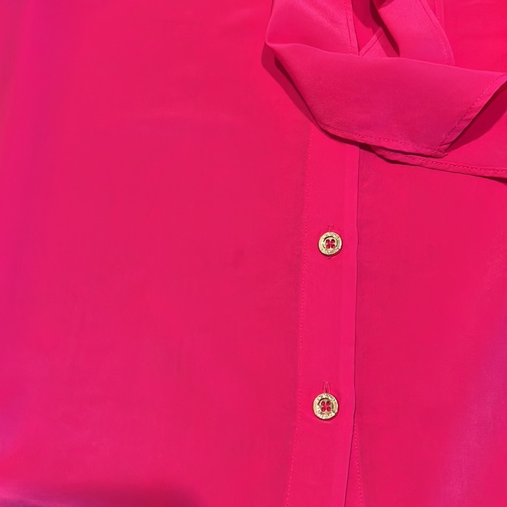 Lilly Pulitzer Silk Raleigh Bow Tie Blouse - Picture 13 of 14